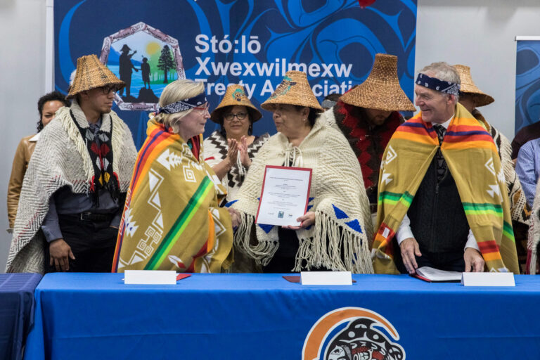 Stó:lō Xwexwilmexw MOU signing